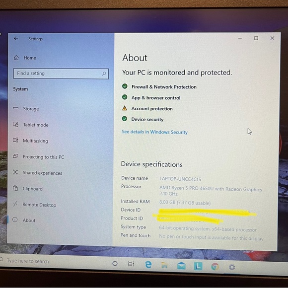 Laptop - Lenovo ThinkPad - Picture 4 of 4